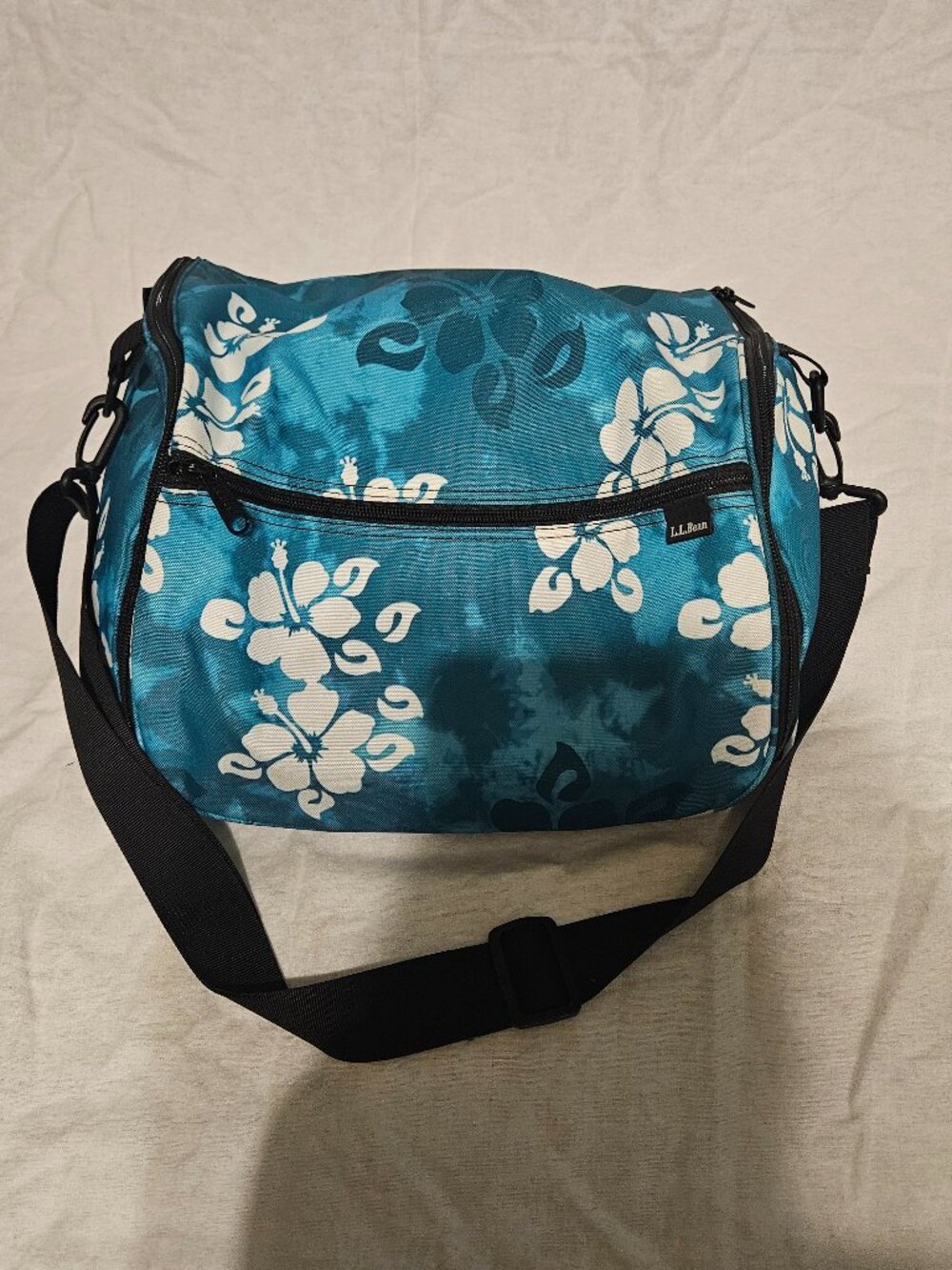 LL Bean Hanging Personal Organizer Toiletry Bag blue Travel Shower Caddy